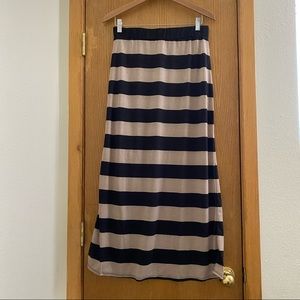 Striped Maxi Skirt - Size L